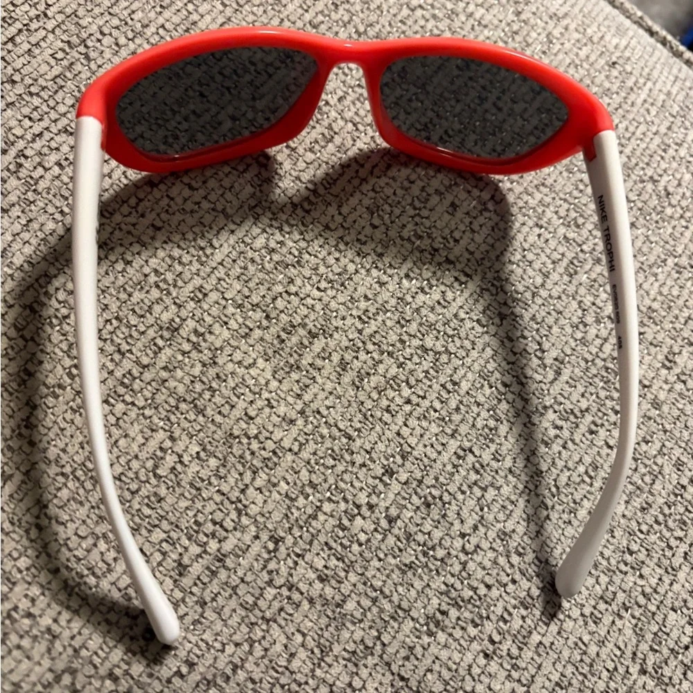Nike Red and White Sunglasses